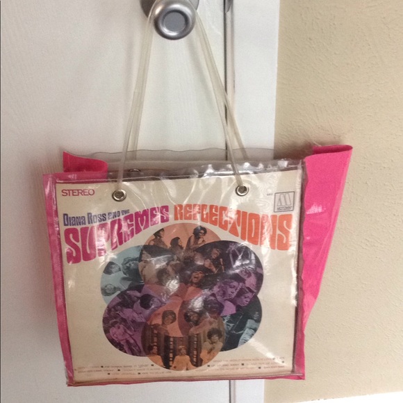 Vintage Diana Ross Vinyl Record Tote Bag - Picture 2 of 7